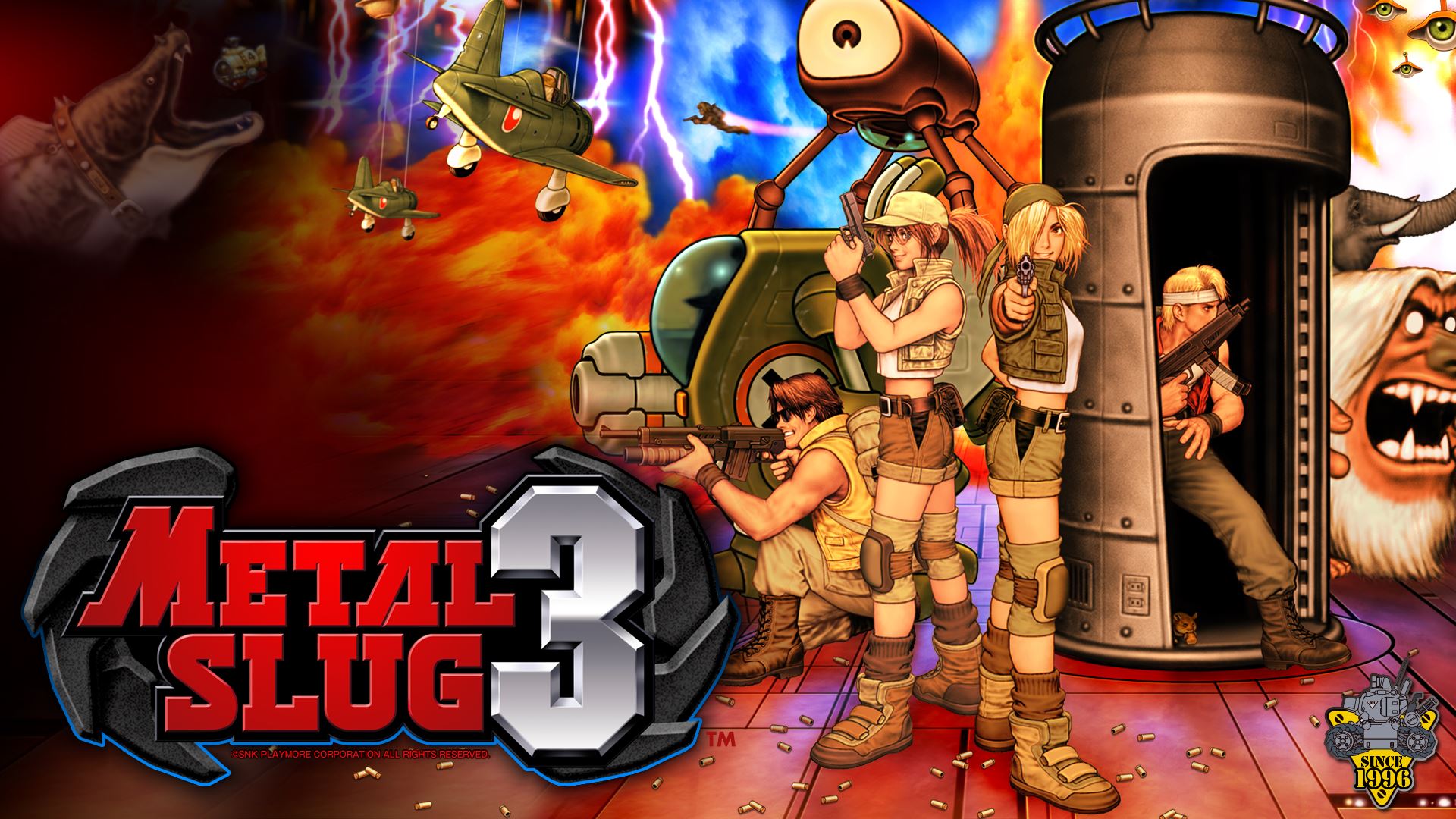 All your favorite characters are back in Metal Slug 3