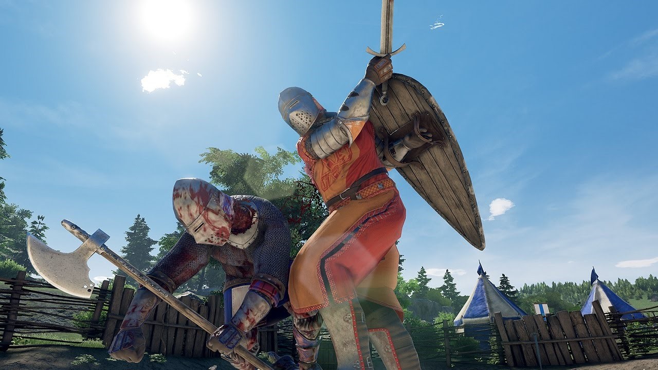 Mordhau features realistic combat and reactions – a slash to the neck will result in decapitation.