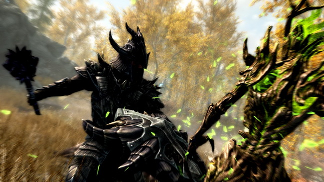 The Dragonborn comes face-to-face with a variety of lethal enemies.