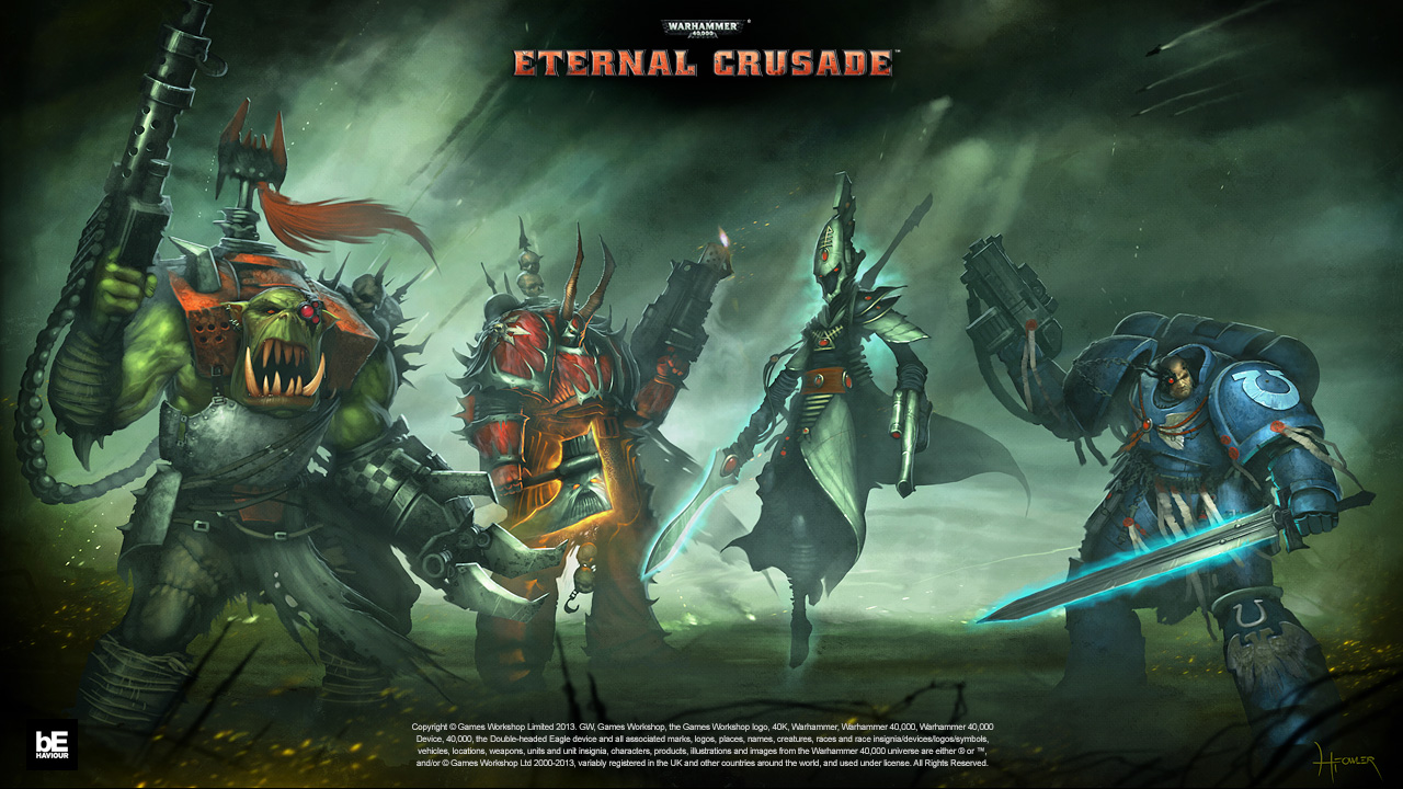 The factions available for Warhammer 40,000: Eternal Crusade. 