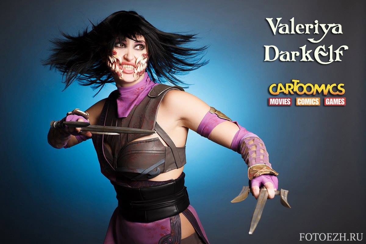 Valeriya DarkElf cosplay Mileena