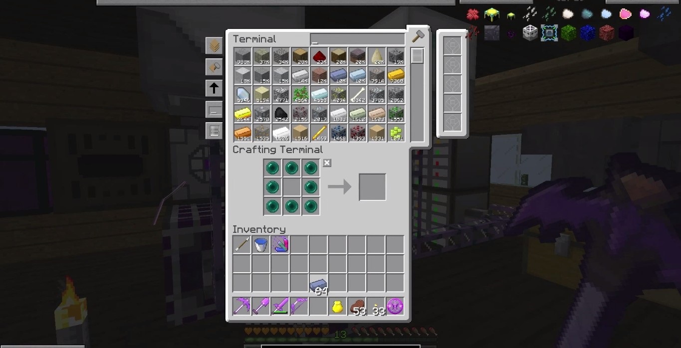 An organization mod helps this player keep all of their items in one simple place.