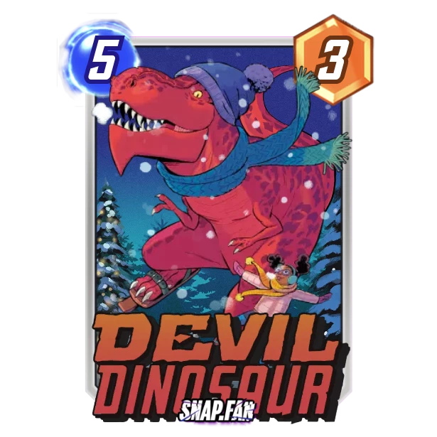 Devil Dinosaur card from Marvel Snap