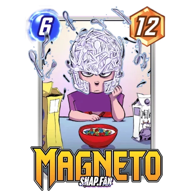 Magneto card from Marvel Snap