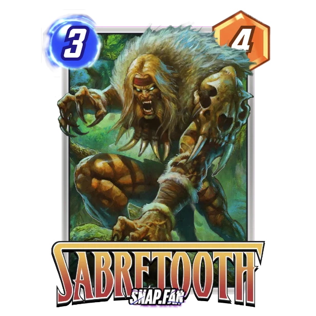 Sabretooth card from Marvel Snap