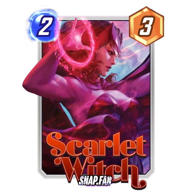 Scarlet Witch card from Marvel Snap