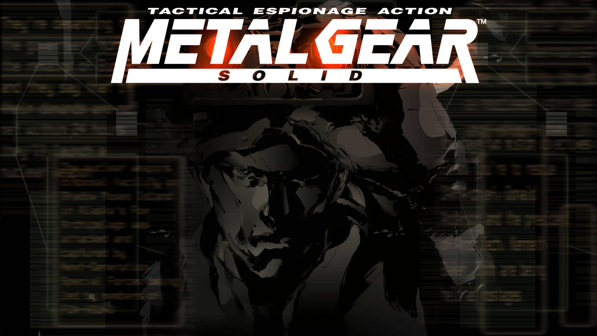 Metal Gear Solid 1 Official Main Menu Art