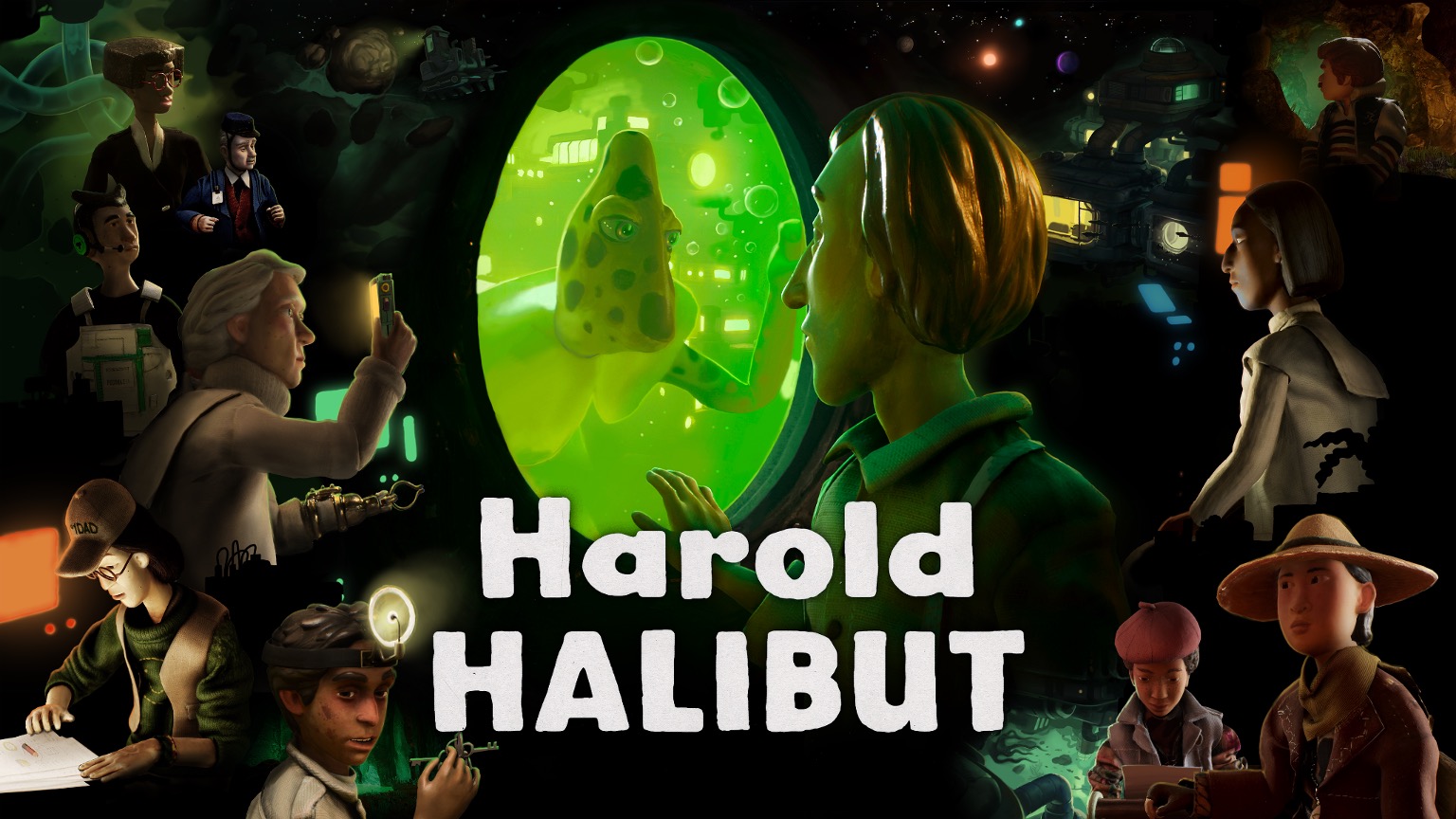 Harold Halibut and other significant characters 