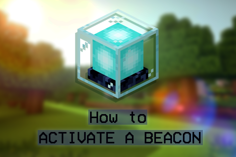 How To ACTIVATE A BEACON In MINECRAFT 