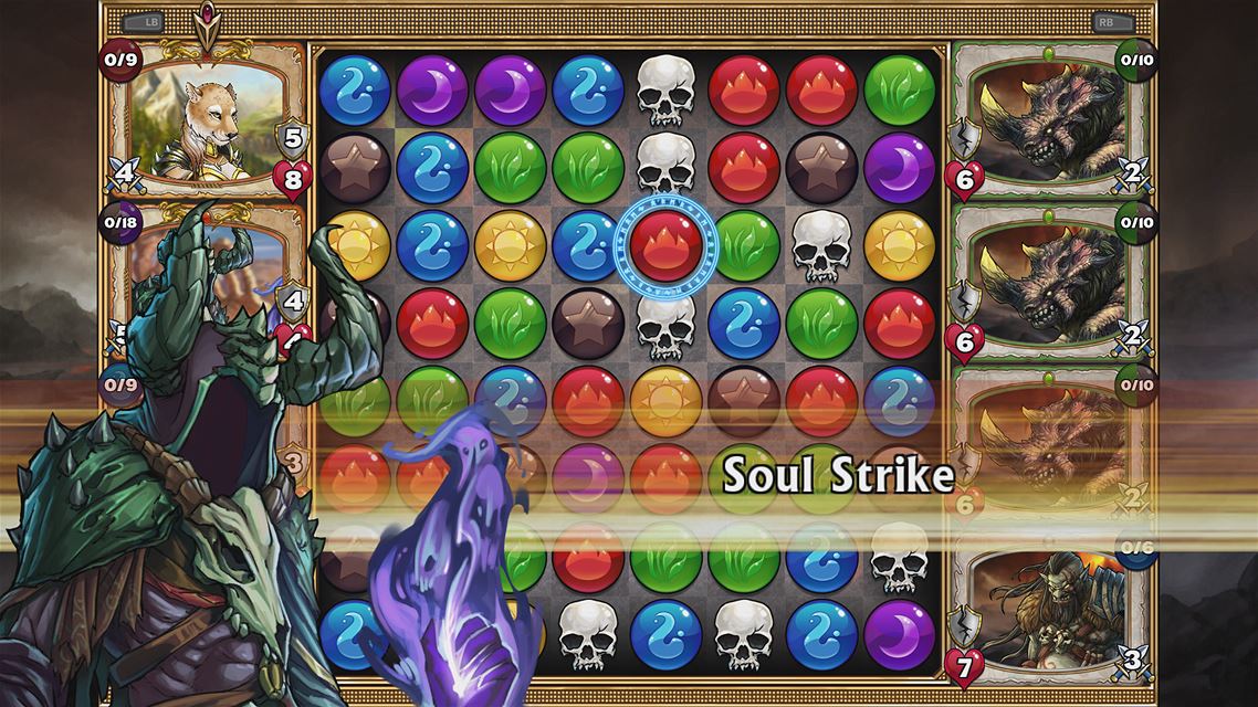 Here is a screen shot of the gameplay visuals you can expect with Gems of War
