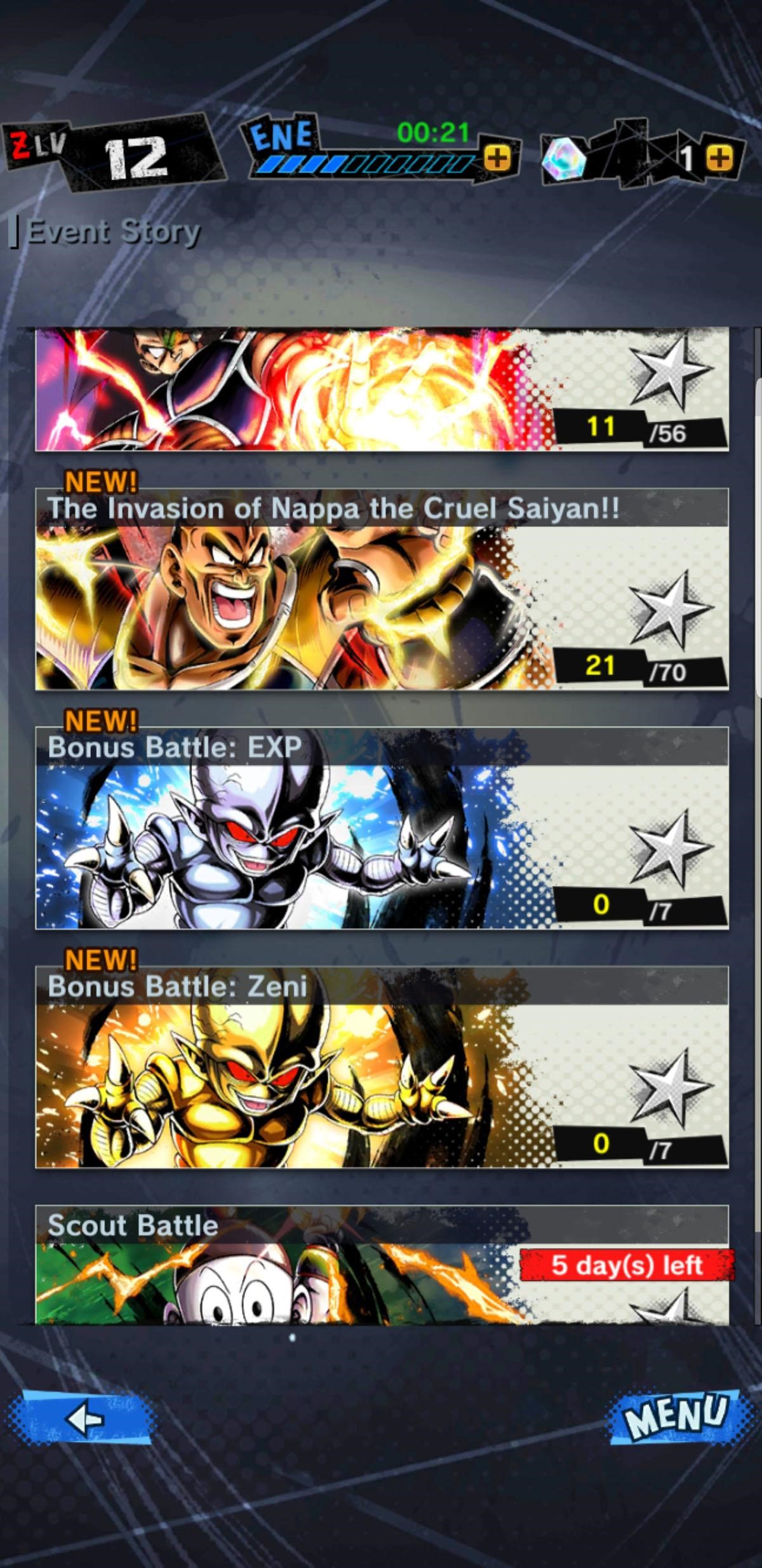 Loads of Modes: Beyond the Story mode, Dragon Ball Legends offers plenty of event to put your skills to the test.