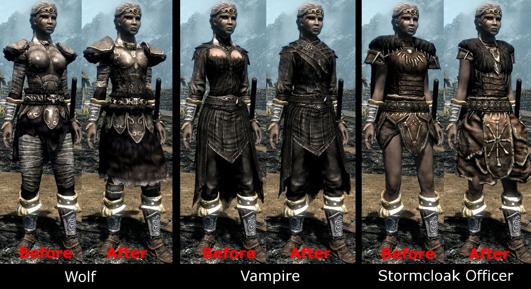 Skyrim Unp Female Armors