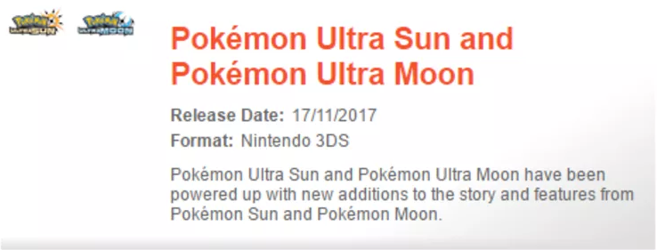 Part of the Pokémon press site’s updated info on Ultra Sun and Ultra Moon
