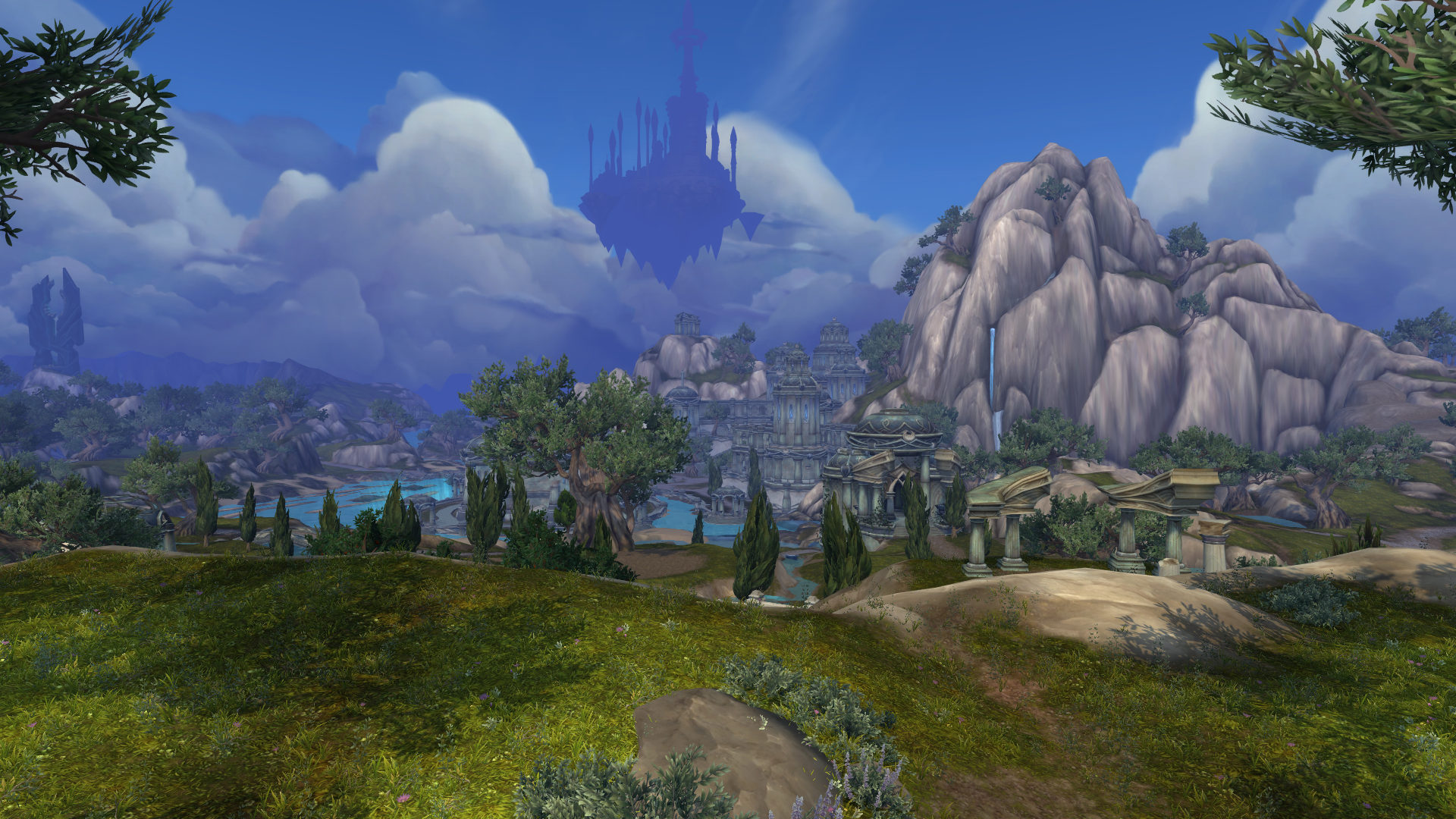 Открытый мир новый город. Долина Шолазар. Варкрафт локации. World of Warcraft ММО. Мир ворлд оф варкрафт.