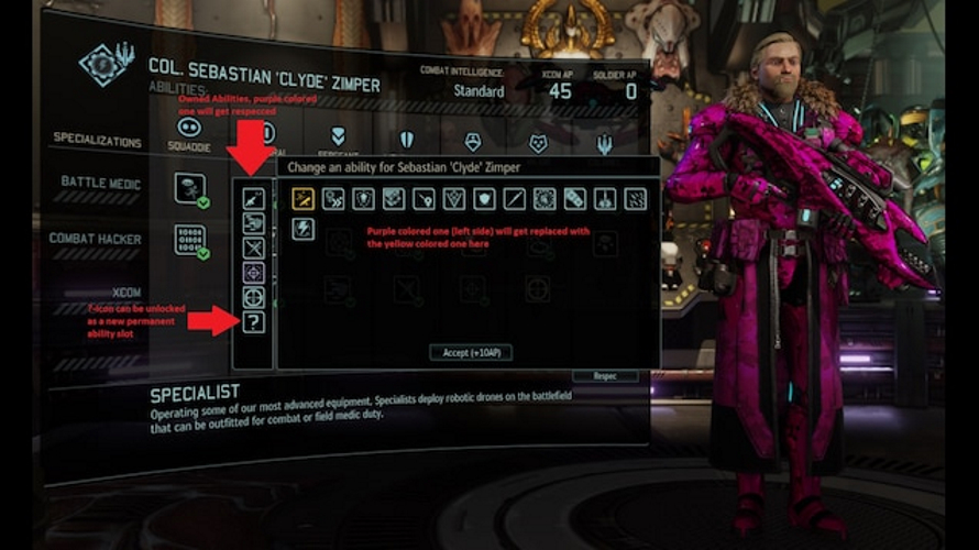 An array of devastating skills at your discretion