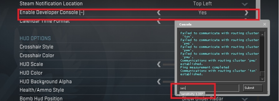 change mm ping console command change mm ping console command