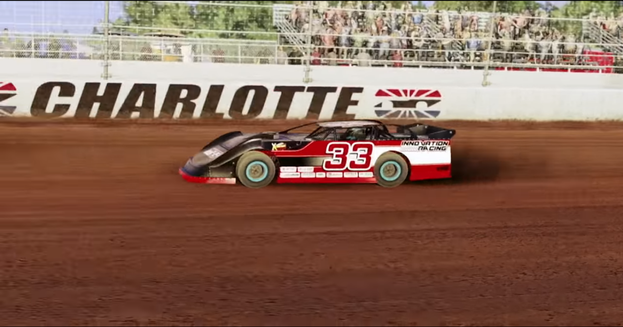 There are several Charlotte tracks in this game, including the dirt!