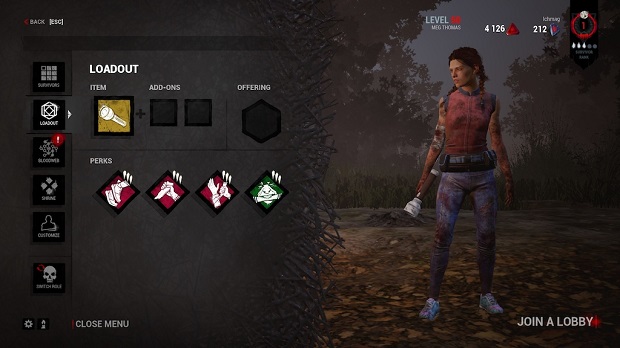 Meg, perk, dead by daylight