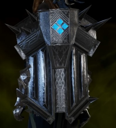 Isatunoll shield featuring a strong dwarven design