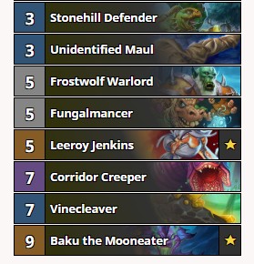 Odd Paladin core cards(2)
