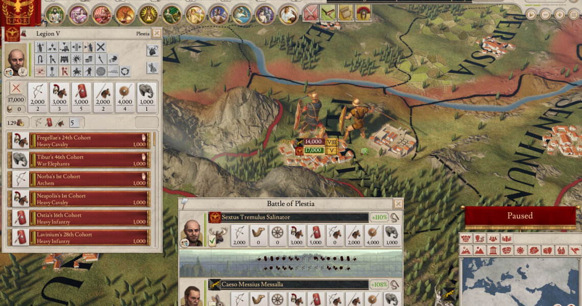 Engaging in Battle in Imperator Rome