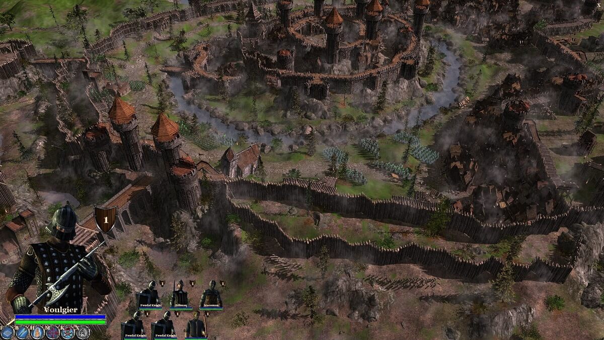 A view of your castle in Medieval Kingdom Wars