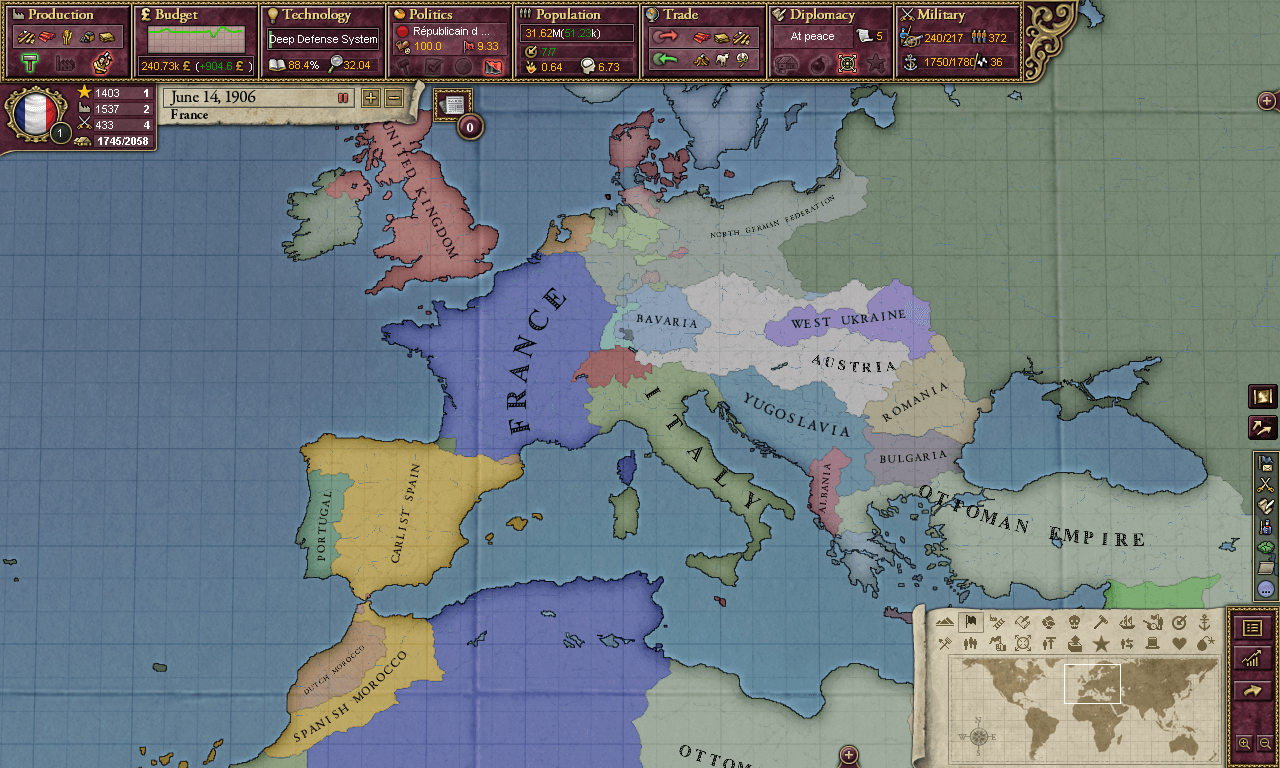 Europe during Victoria 2
