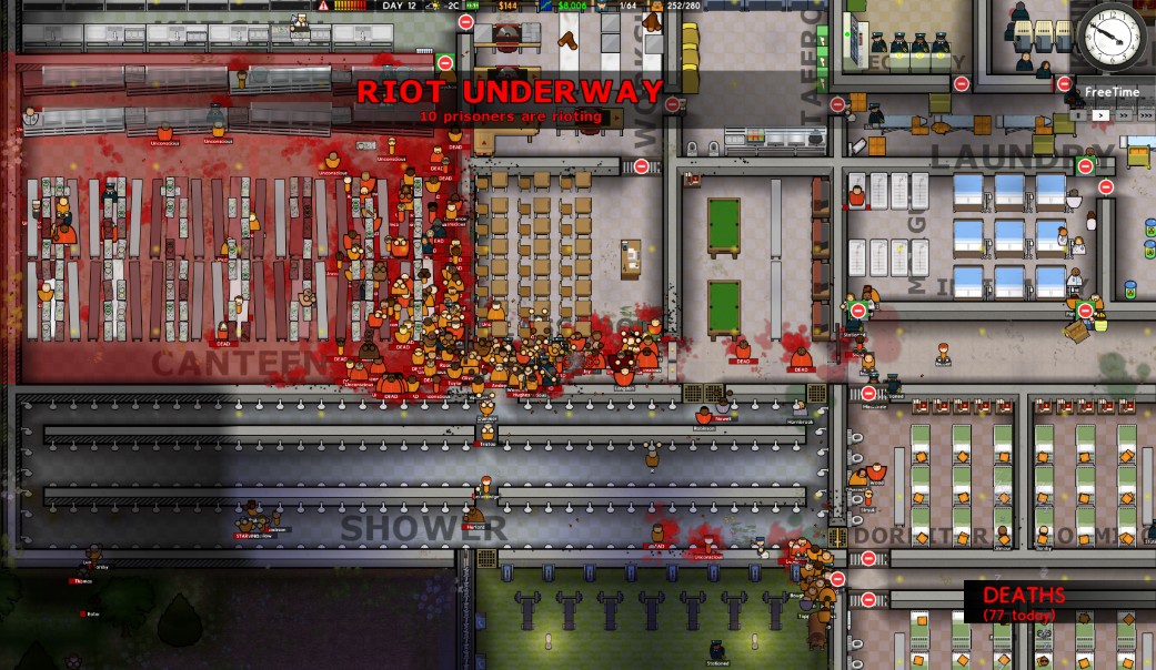 Riots happen in Prison Architect