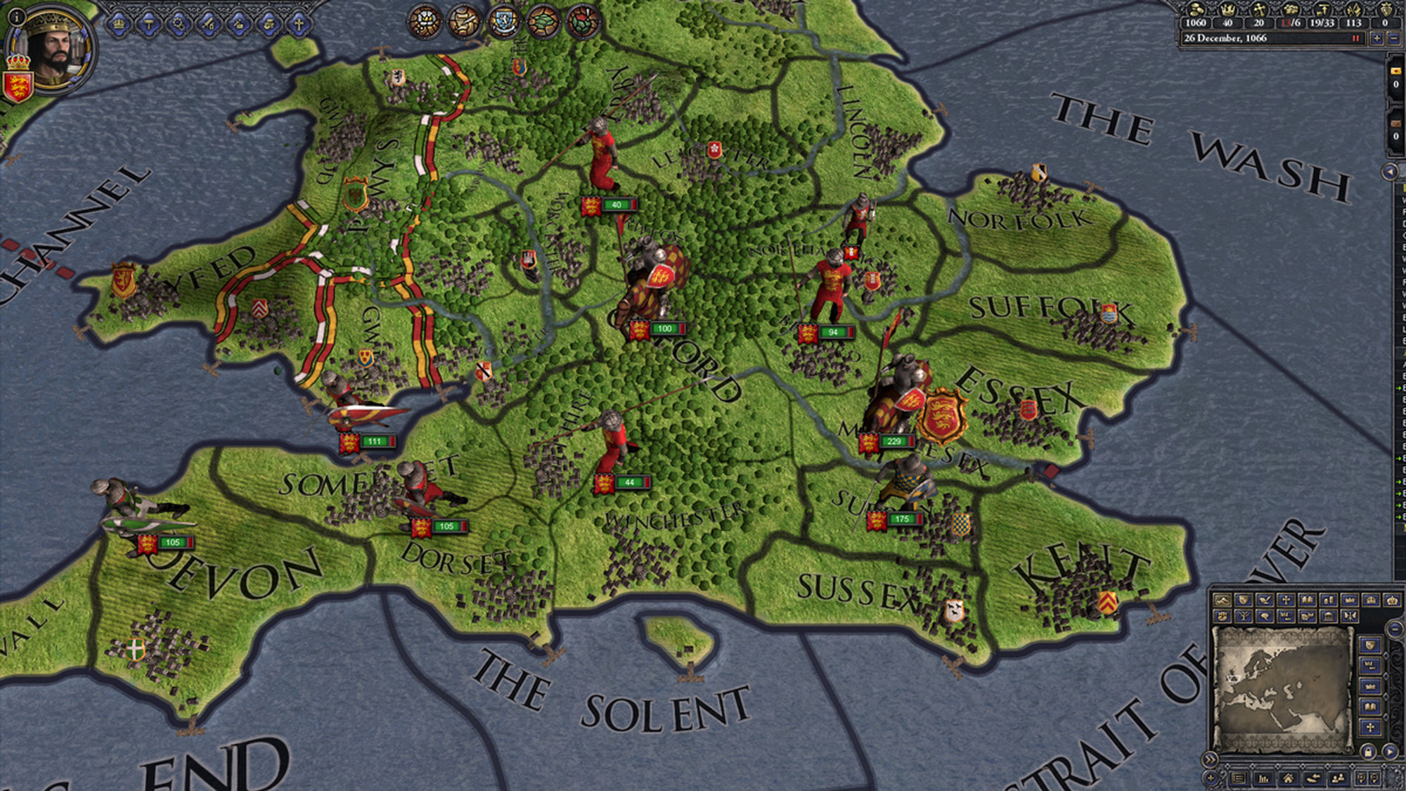 An Intolerable Yoke: England begins the game at the start of the Norman conquest.  Will you change the course of history?