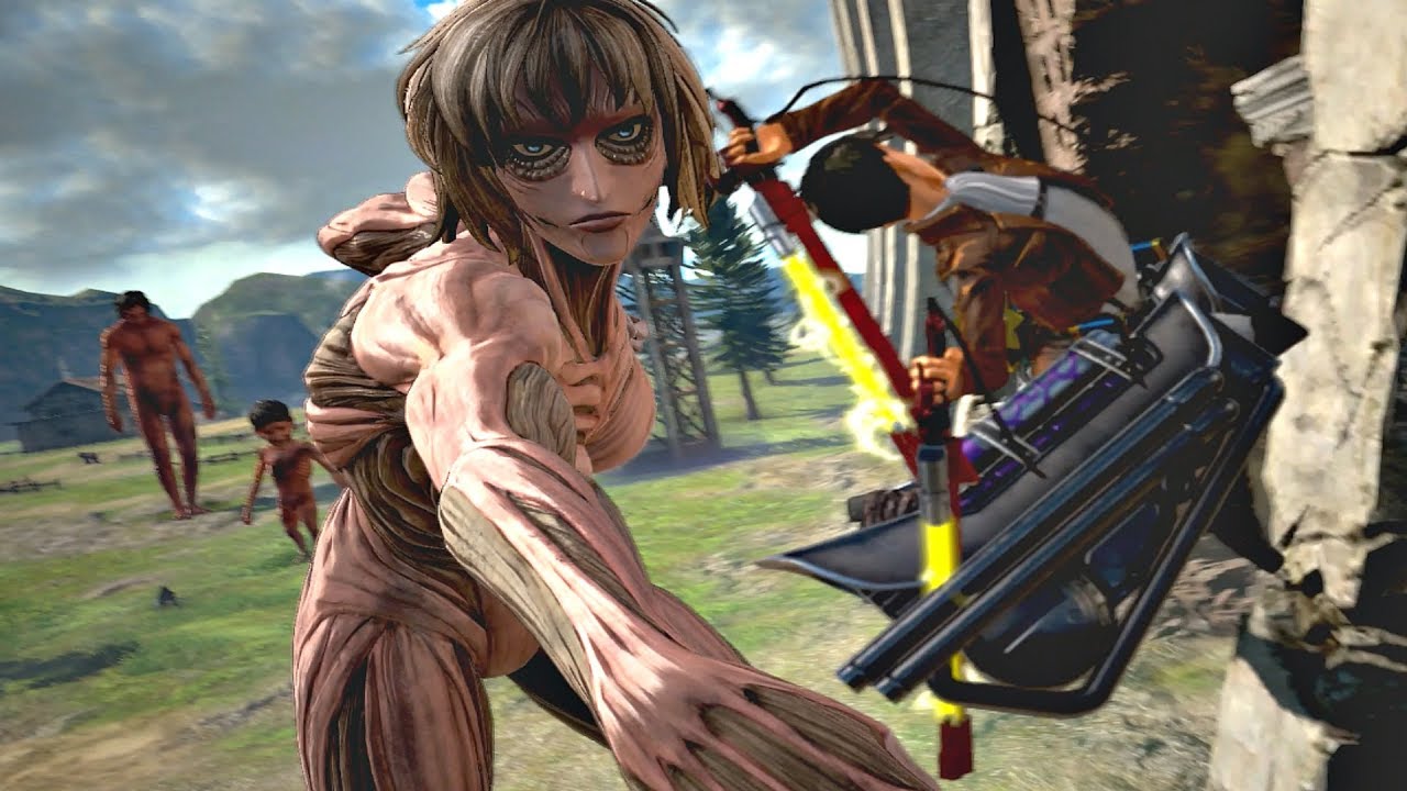 Female Titan Boss: The dynamic camera offers some great cinematic perspectives as you take on these man-eating giants.