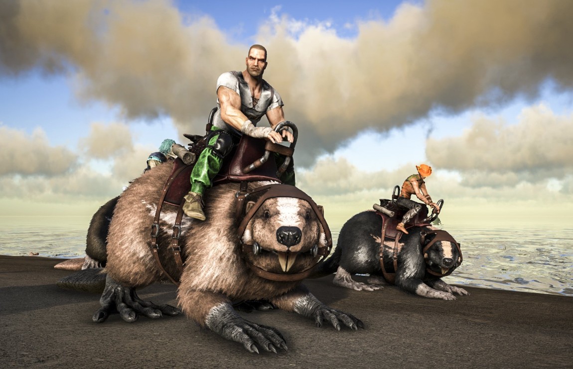 Ride the backs of giant beavers in ARK: Survival