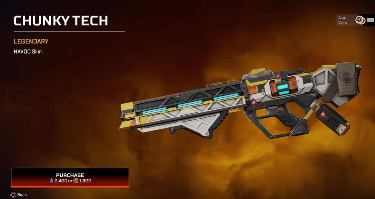 Chunky Tech - Weapon Skin - Apex Legends Item Store