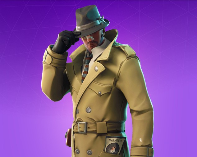 15 sleuth fortnite skin with evidence back bling - fortnite pool party back bling