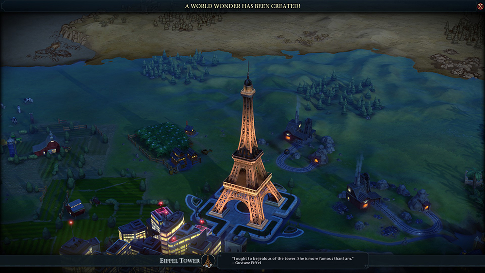 Civ 6 - Eiffel Tower Wonder
