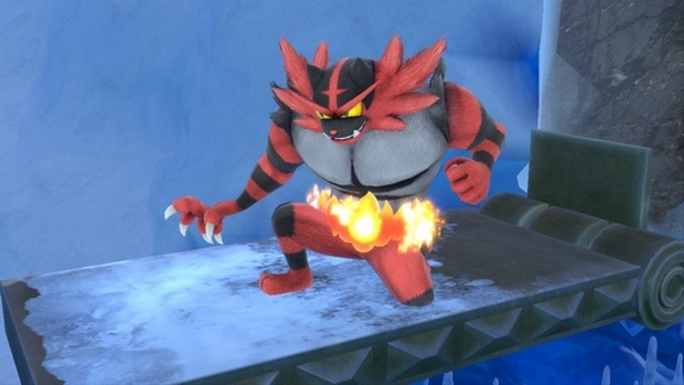 Teabagging Incineroar in Super Smash Bros. Ultimate