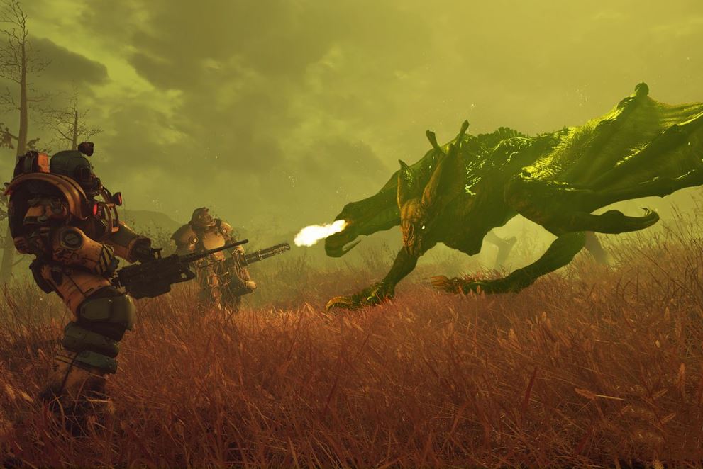 Fallout 76 endgame end game raid scorchbeast queen