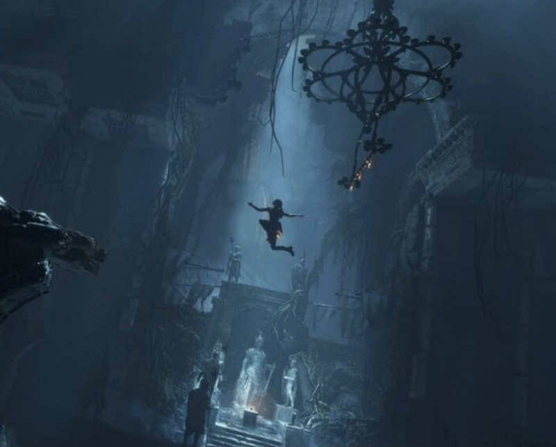 Leap of faith: One of Lara’s abilities is to attack from above. They’ll never see her coming.