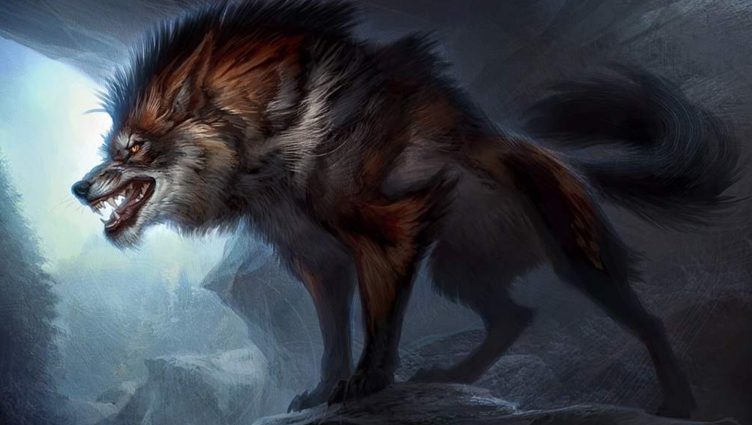 оскал волка. чехол на поко х3 с принтом. волк оборотень big bad wolf (2006). злой волк арт. картина волки.