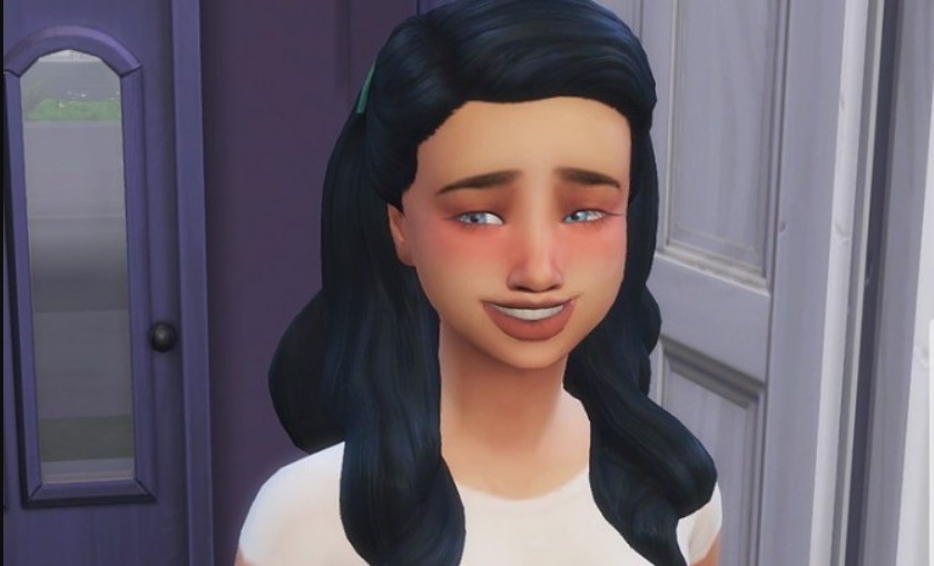 This sim is made all the more adorable by the realistic blush to her cheeks.