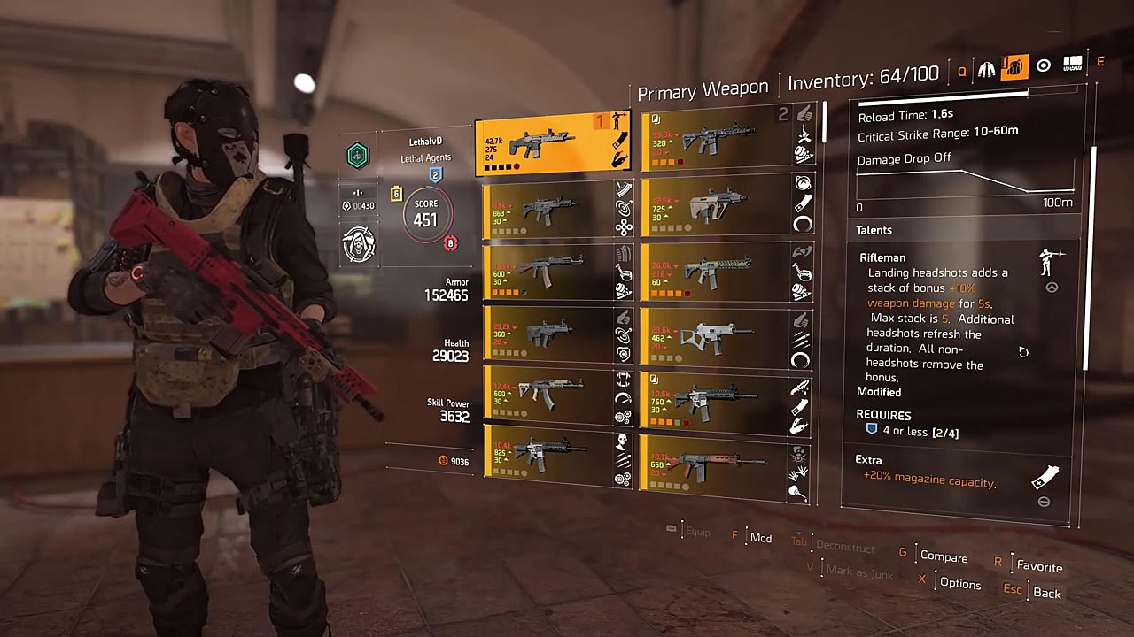The Division 2 Weapon Talents Tier List What Are The Best Weapon Talents? Gamers Decide