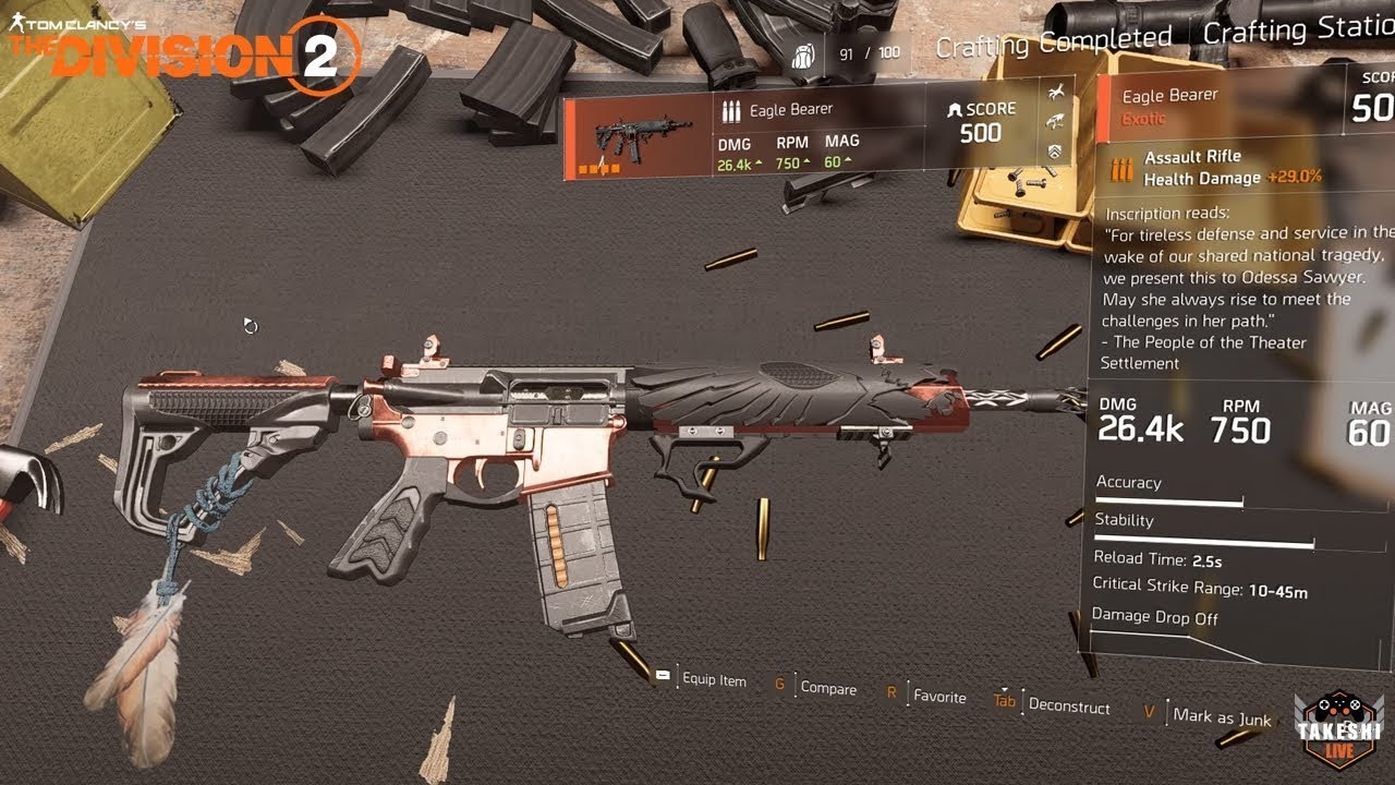 [Top 5] The Division 2 Best Exotic Assault Rifles and How To Get Them