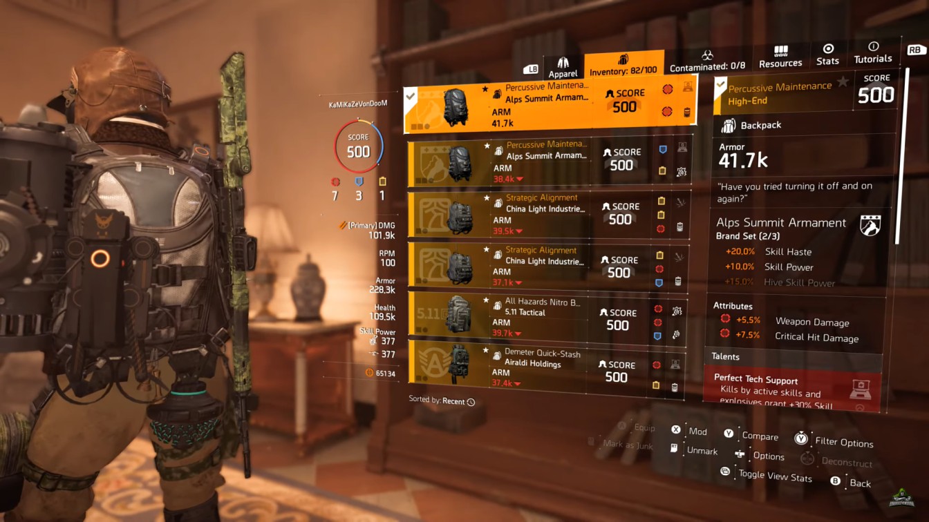 [Top 5] Division 2 Best Backpacks Gamers Decide