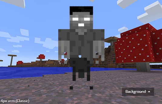 Spooky Ghost Herobrine Minecraft Skin