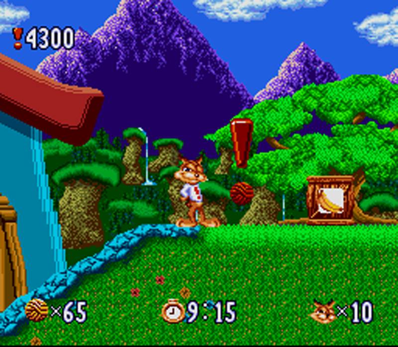 Background design is one of Bubsy’s strong points 
