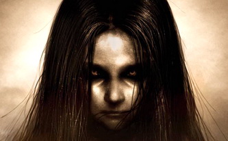 scary video game with little girl