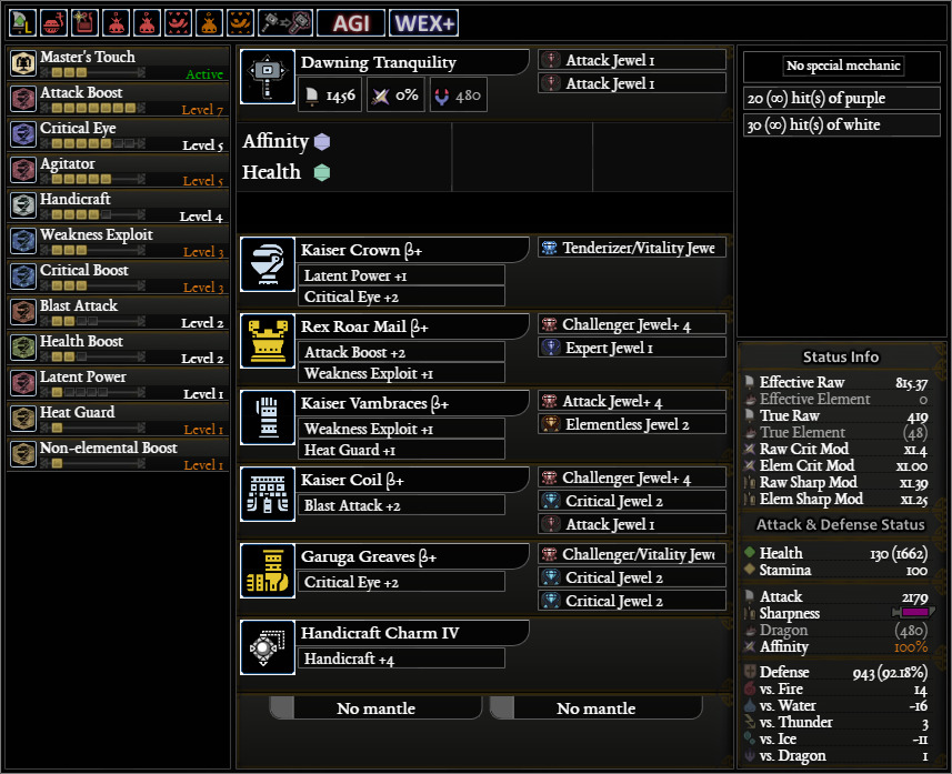 Monster Hunter Hammer Dawning Tranquility Build