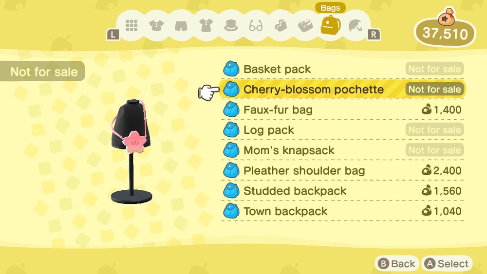 Craft Your Own - Cherry Blossom Pochette Kit - Animal Crossing Inspired