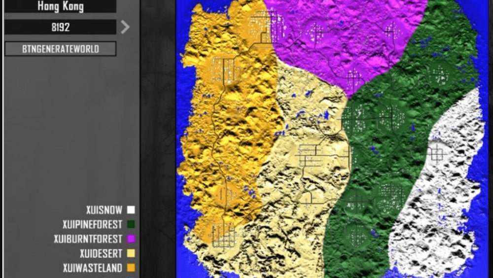 7 days to die map