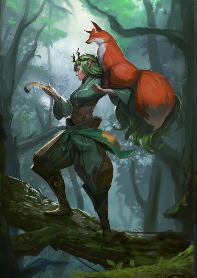 human druid art