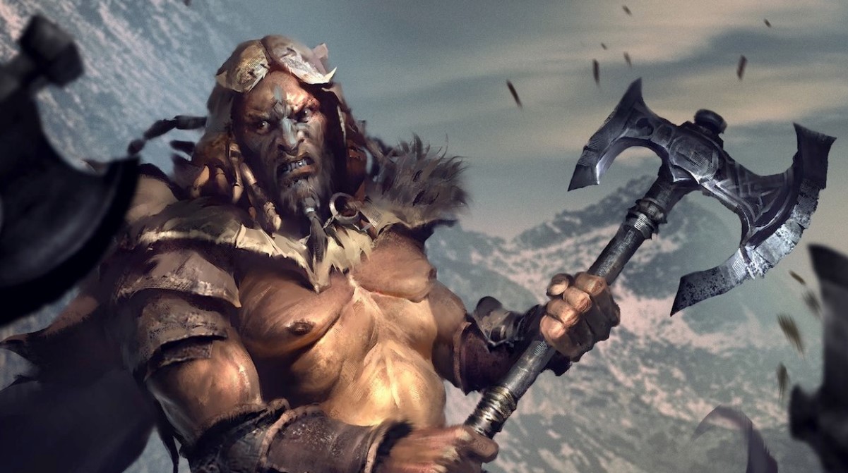 A barbarian wielding a Greataxe